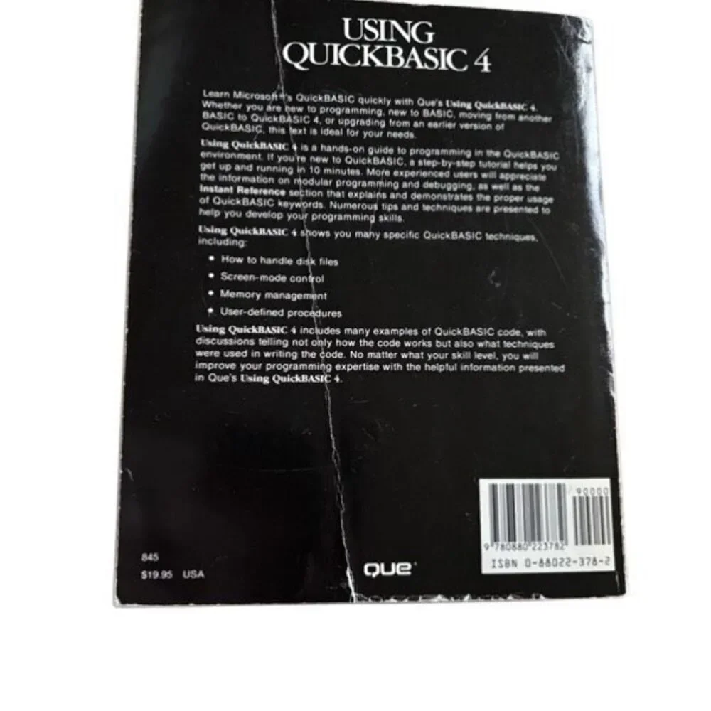 Using Quickbasic 4 Book - Picture 5 of 5